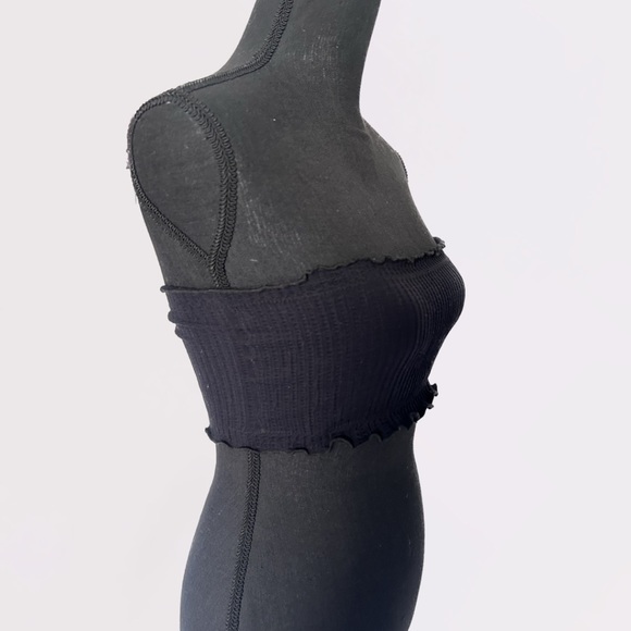 OUT FROM UNDER Ruffled Ribbed Bandeau - Picture 2 of 5